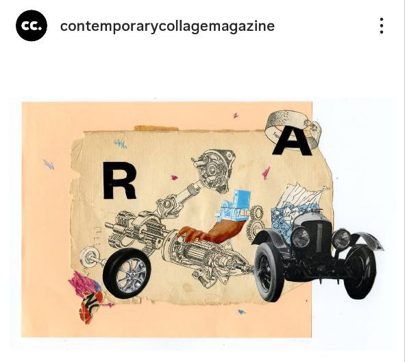 Collage selected for the Contemporary collage magazine 