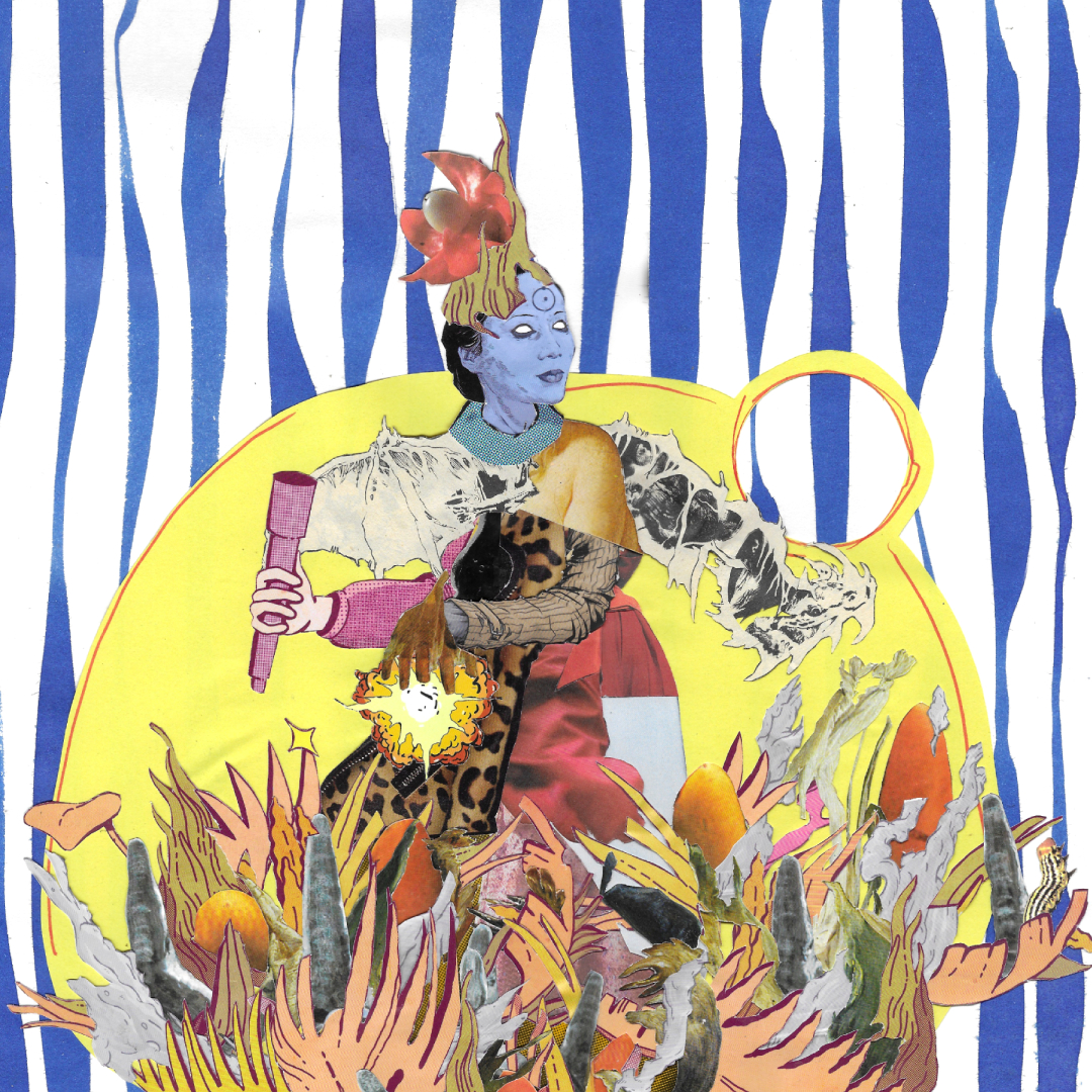 La sacerdotisa, collage Imanol 